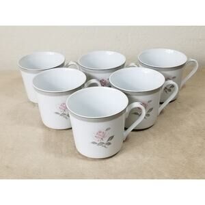 Bristol Tea Cup Spring Memory Fine China Japan Vintage Collectible Set of 6